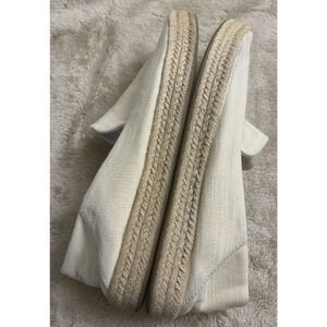 Toms canvas slip-on flats khaki women size 11